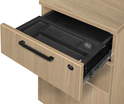 Regency Legacy 71 x 35 in. Office Desk with Double Full Pedestal- Noble Oak