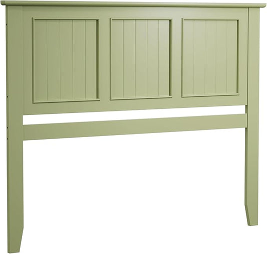 Scurrty Modern Headboard with Vintage Wood Frame,Antique Style Wood Headboard Queen Size, Bedroom Furniture (Green)