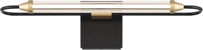 Possini Euro Design Nikola Modern Industrial Vintage Wall Light Bar Matte Black Hardwire 23 1/2" Fixture for Bedroom Bathroom Bedside Vanity House Living Room Home Mirror Hallway Dining Kitchen