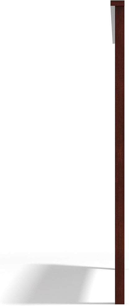 Glenwillow Home Farmhouse Style Wood Panel Headboard in Cherry - Queen Size
