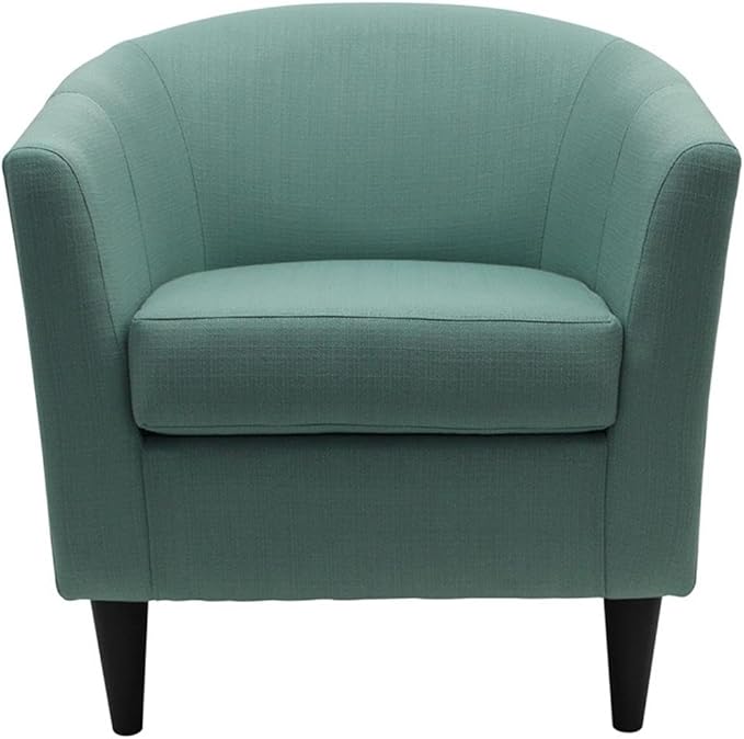 Pemberly Row 17.5" Traditional Polyester Fabric Club Chair in Blue
