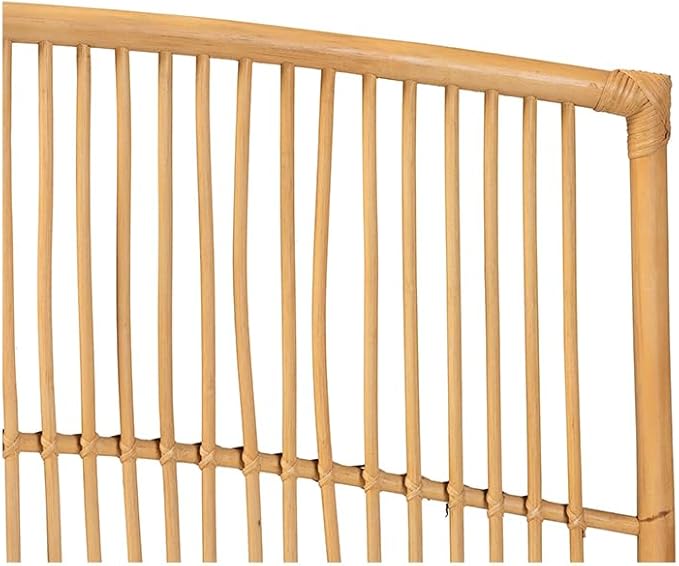 Maykoosh Bohemian Bliss Brown Rattan Modern Marvel Size Wall-Mount Headboard