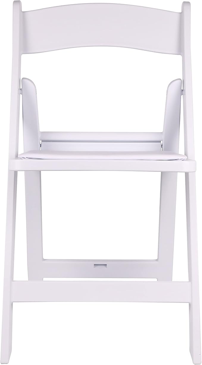 BTEXPERT Resin Folding Chair Vinyl Padded Seat Indoor Outdoor Lightweight Set for Home Event Party Picnic Kitchen Dining Church School Weddings