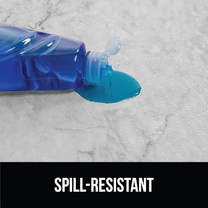 GORILLA GRIP DripGuard Shelf Liner, Non Adhesive Drawer and Kitchen Cabinet Protector, Slip Resistant BPA Free Smooth Surface Plastic Liners for Cabinets, Bathrooms, Closets, 12x120 Inch, Marble