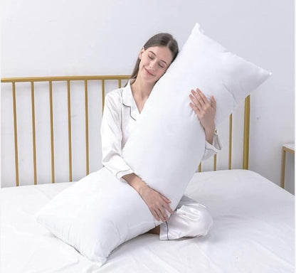 MoonRest® Synthetic Down Alternative 20x48 Square Pillow Insert Form, for Decorative Throw Pillow, Sofa, Cushions, Body and Bed - Pack of 2- Size 20“X 48”
