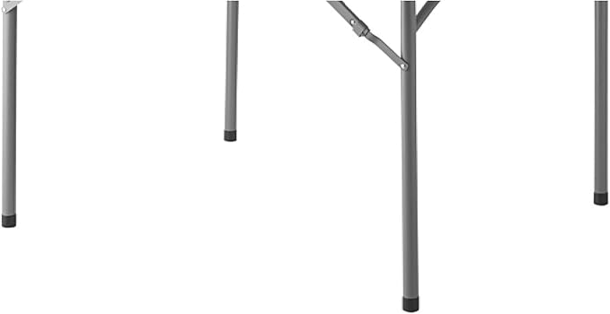 6 Pack 60" Round Granite White Plastic Folding Table - Heavy Duty Banquet, Party, Wedding Table - 5-Foot