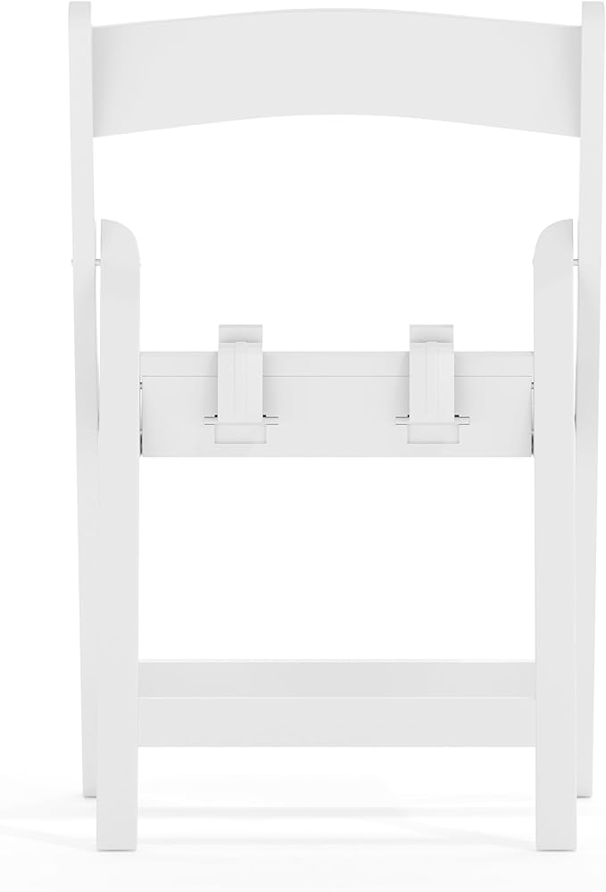 Flash Furniture HERCULES Kids Folding Chairs with Padded Seats | Set of 2 White Resin Folding Chair with Vinyl Padded Seat for Kids