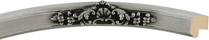 OVALCREST Oval Beveled Wall Mirror for Home Decor - Athena Style - Silver Spray - 18" x 14" Outside Dimensions