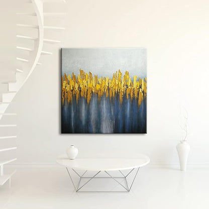 Wieco Art Pure Hand-Painted Paintings on Canvas Abstract Canvas Wall Art for Living Room Bedroom Wall Decor Modern Contemporary Landscape Artwork for Home Decorations