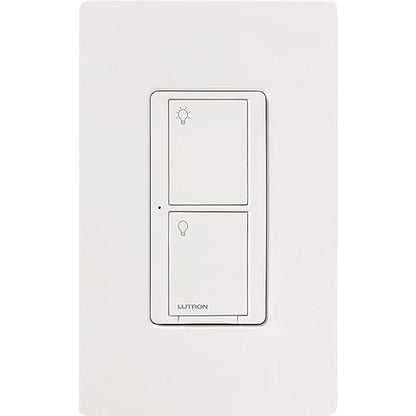 Lutron Caseta Original Smart Light Switch (Lutron Smart Hub Required), for Home, LED Lights, and Fans, 6 Amp, Single-Pole/3-Way, Neutral Required, PD-6ANS-WH-12-Pack, White, 12 Pack