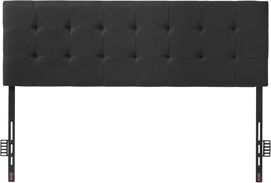 VEVOR Headboard, Queen Size Headboard with Adjustable Height, Comfortable Diamond Tufted for Queen Size Bed, W62.2 x H(42.72-54.53) x D2.76 in, Ideal for Bedroom, Hotel, Homestay, Dormitory, Black