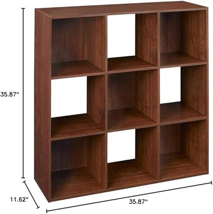 ClosetMaid 4105 Cubeicals Organizer, 9-Cube, Dark Cherry