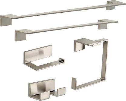 Delta Vero (1-Pack) Toilet Paper Holder Brilliance Stainless Steel Tissue Roll Holder for Bathroom Organization and Storage Single Post Toilet Tissue Holder Wall Bathroom Accessories 77750-SS