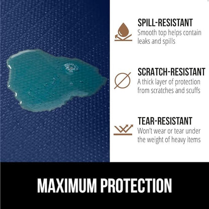 GORILLA GRIP Slip Resistant Drawer and Shelf Liner 2 Pack, Non Adhesive Water Resistant, Easy Clean and Trim, Smooth Surface Liners for Kitchen Cabinet, Shelves, Drawers, Pantry, 12 in x 10 FT, Navy