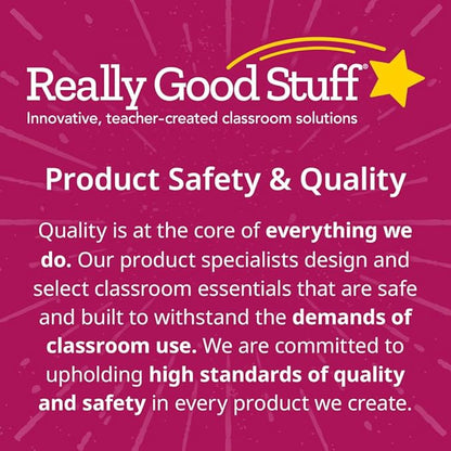 Really Good Stuff Stacking Bins, 14" x 10" x 5 .75" - 6 Pack, Water, Stackable Storage Plastic Bins for Classroom Organization, Home Storage, Office & Hospital Supplies