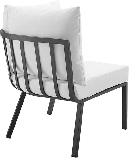 Modway Riverside Outdoor Furniture, 4-Piece Set, Gray White