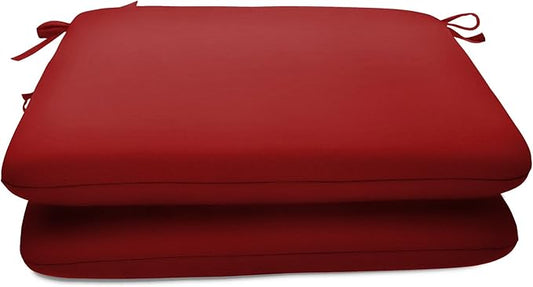 Sunbrella Patio Cushions - (2 Pack) - 20" W x 18" L x 2.5" T, Outdoor Chair Cushion with Comfort, Style & Durability Designed for Outdoor Living - Made in The USA