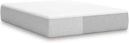 Signature Design by Ashley Queen Size Cool Max 12 Inch Medium Plush Cooling Gel Infused Memory Foam Mattress for Pressure Relief, Fiberglass Free, Mattress in A Box