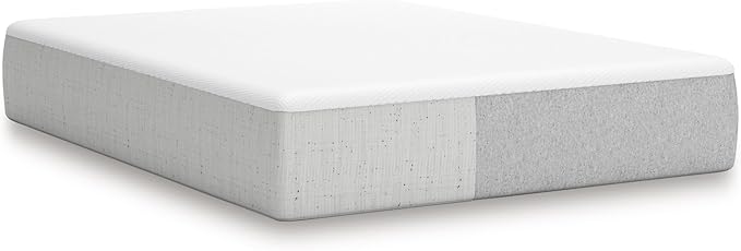 Signature Design by Ashley Full Size Cool Max 12 Inch Medium Plush Cooling Gel Infused Memory Foam Mattress for Pressure Relief, Fiberglass Free, Mattress in A Box