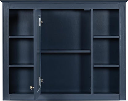 36" Bathroom Vanity with Matching Medicine Cabinet, Modern Sink Storage Cabinet with Drawers, Soft Closing Doors and Shelf, Bathroom Vanities with Sink & Mirror