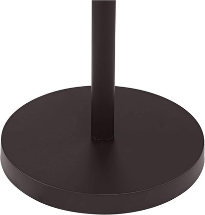 Possini Euro Design Nayla Modern Floor Lamp Standing 62.5" Tall Bronze Steel Slender Column Off White Fabric Tapered Drum Shade Decor for Living Room Reading House Bedroom Home