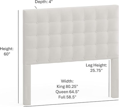 White Sutton Full Headboard