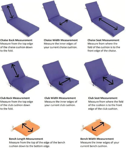Sunbrella Patio Cushions - (2 Pack) - 20" W x 18" L x 2.5" T, Outdoor Chair Cushion with Comfort, Style & Durability Designed for Outdoor Living - Made in The USA