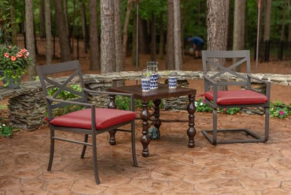 Sunbrella Patio Cushions - (2 Pack) - 20" W x 18" L x 2.5" T, Outdoor Chair Cushion with Comfort, Style & Durability Designed for Outdoor Living - Made in The USA