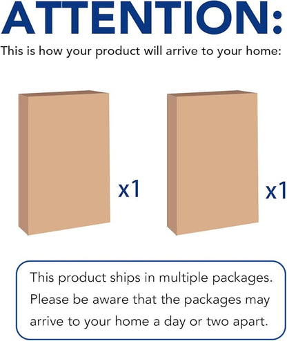 FLEXIMOUNTS 2 Pack 3x6 Overhead Garage Storage Adjustable Ceiling Rack 72" Length x 36" Width x 40" Height, 900lbs Total Weight Capacity, White, Classic Series