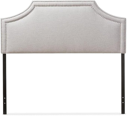 Maykoosh Eclectic Elegance Allure Modern and Contemporary Fabric Upholstered Headboard, Nailded Trim Head Board