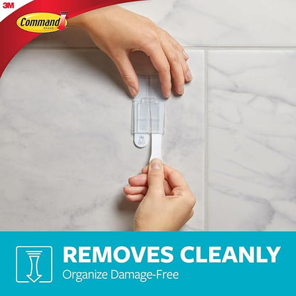 Command Wall and Cabinet Organizer with Water Resistant Command Strips, Organize Your Bathroom, Easy to Open Packaging