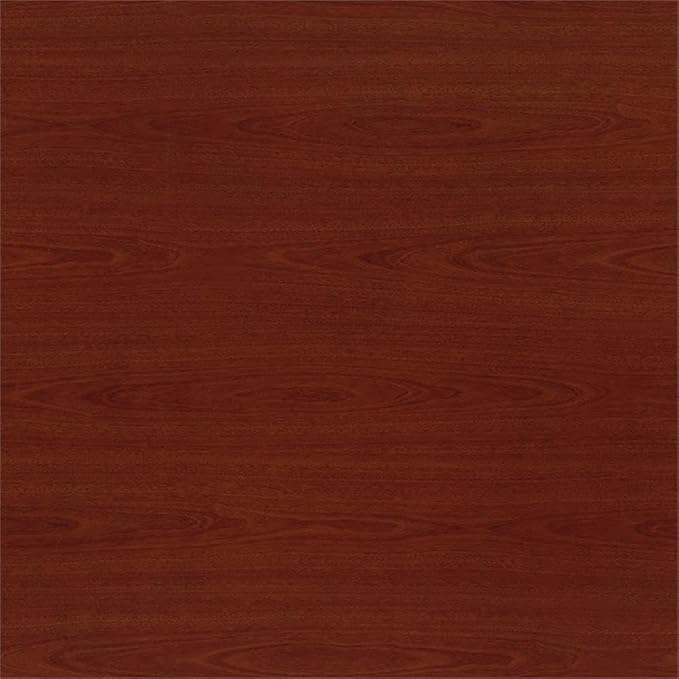 Pemberly Row 72" W U-Shaped Desk with Mobile File Cabinet - Mahogany-Wood