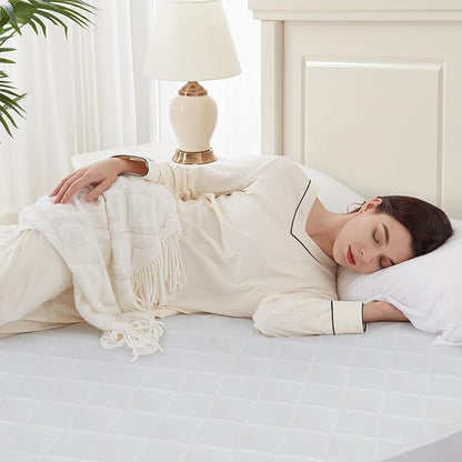 Sealy Heated Mattress Pad Full Size Single Control for Zone, 9 Heated Settings & 1-9 Hours Auto Shut Off, Luxury Quilted Bed Warmer with ETL Certified, Soft Extra-Cozy Fabric