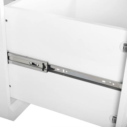Crosley Furniture Harper 6-Piece Hall Tree, Storage Cabinet, Shoe Rack Bench, and Wall Shelf Set with Hooks, White