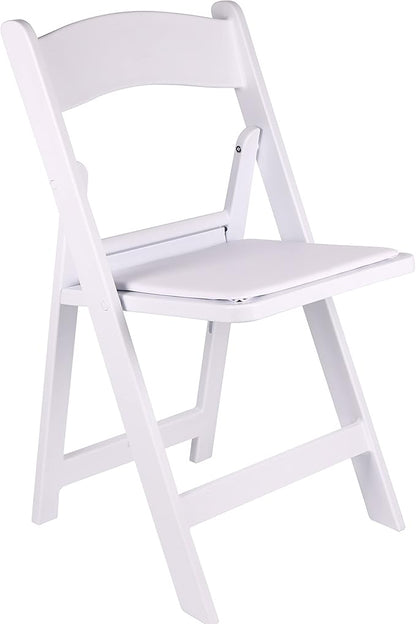 BTEXPERT Resin Folding Chair Vinyl Padded Seat Indoor Outdoor Lightweight Set for Home Event Party Picnic Kitchen Dining Church School Weddings Set of 2