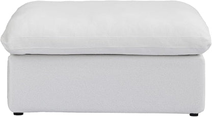 WJShome Ottoman, Modular Sectional Sofa,Down Filled Sofa Couch for Modern Living Room Sofa Sets for Office House-White