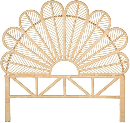 KOUBOO Rattan Petal Headboard, California King, Natural
