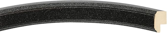 OVALCREST Oval Beveled Wall Mirror for Home Decor - Toronto Style - Black Silver - 26" x 22"