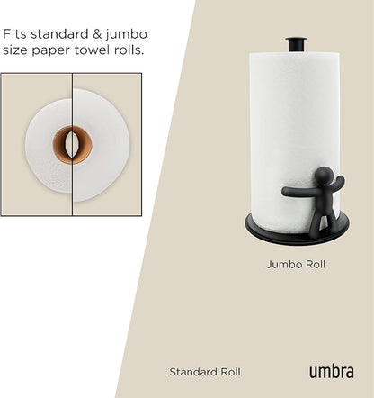 Umbra Buddy Paper Towel Holder, Black