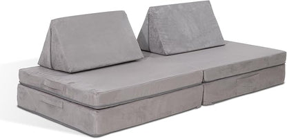Ulax furniture Kids & Toddler Play Couch - Convertible Folding Sofa with Durable Foam, Modular Design for Versatile Play & Relaxation