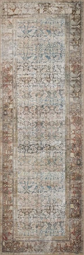 Loloi Amber Lewis Georgie Collection GER-09 Multi/Spice 3'-9" x 5'-6", .19" Pile Height, Accent Rug