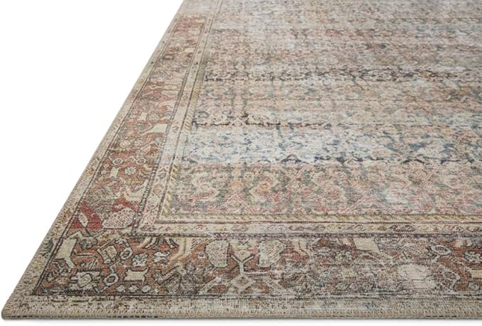 Loloi Amber Lewis Georgie Collection GER-09 Multi/Spice 8'-4" x 11'-6", .19" Pile Height, Area Rug