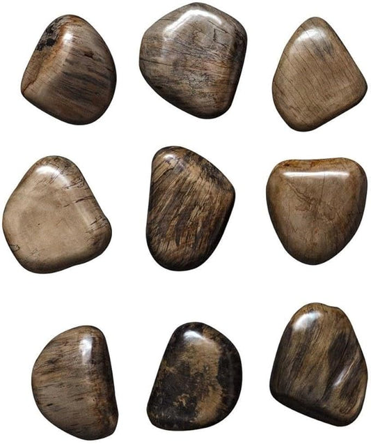 Uttermost Pebbles Set of Nine Walnut Wd Wall Decor