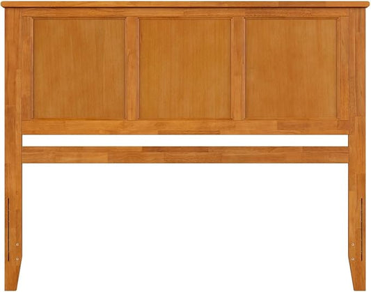 Beachy Beauty Solid Wood Panel Headboard in Light Toffee