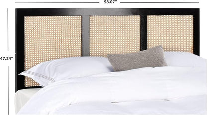 SAFAVIEH Home Collection Vienna Black Cane Full Headboard Platform, Double (HBD8004B-F)