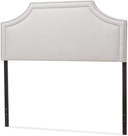 Maykoosh Eclectic Elegance Allure Modern and Contemporary Fabric Upholstered Headboard, Nailded Trim Head Board