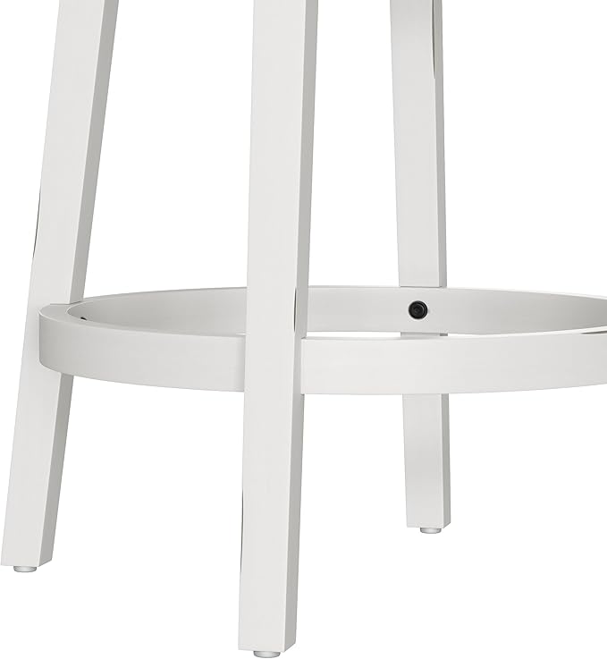 Hillsdale Clarion Wood Swivel Stool, Counter Height, Sea White