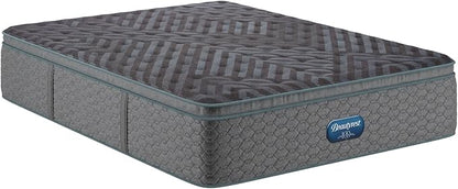 Beautyrest Days End Plush Pillow Top 14.75" Mattress - Queen - Cooling Tech, Supportive Durable Pocketed Coils, Pressure Relief, Motion Separation; 100 Night Sleep Trial and 10 Year Warranty