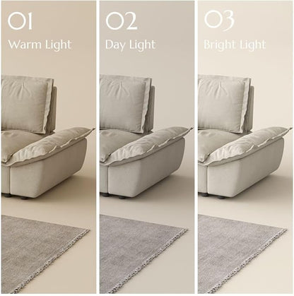 POVISON Oversized Modular Sectional Sailboat Sofa for Living Room with Adjustable Backrest Sectional Couches Large Deep Sofa Set 3 Seats Big with 3 Ottomans Comfy Cloud Couch for House Office