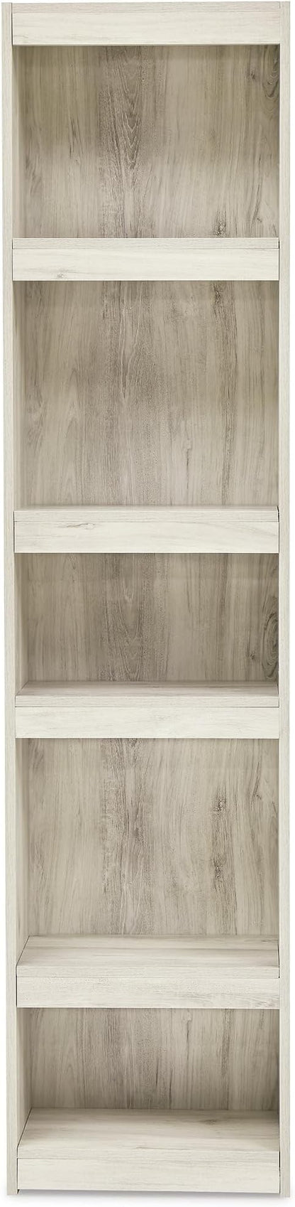 Signature Design by Ashley Bellaby Farmhouse 4-Piece Entertainment Center for TVs up to 69" with Adjustable Shelves, Whitewash